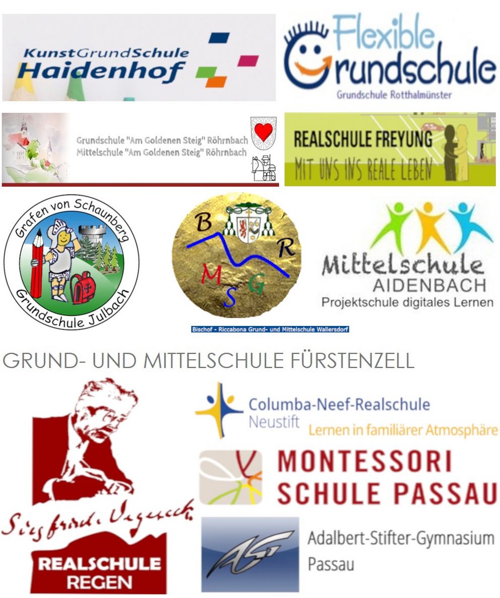 Logos unserer Partnerschulen (Grafiken: Schulen)